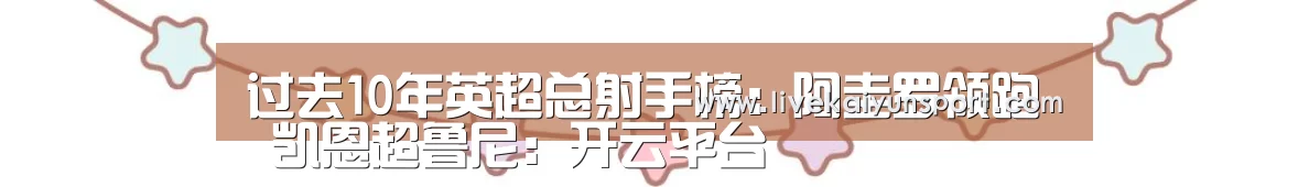 过去10年英超总射手榜:阿圭罗领跑 凯恩超鲁尼:开云平台(图3) 开云体育入口